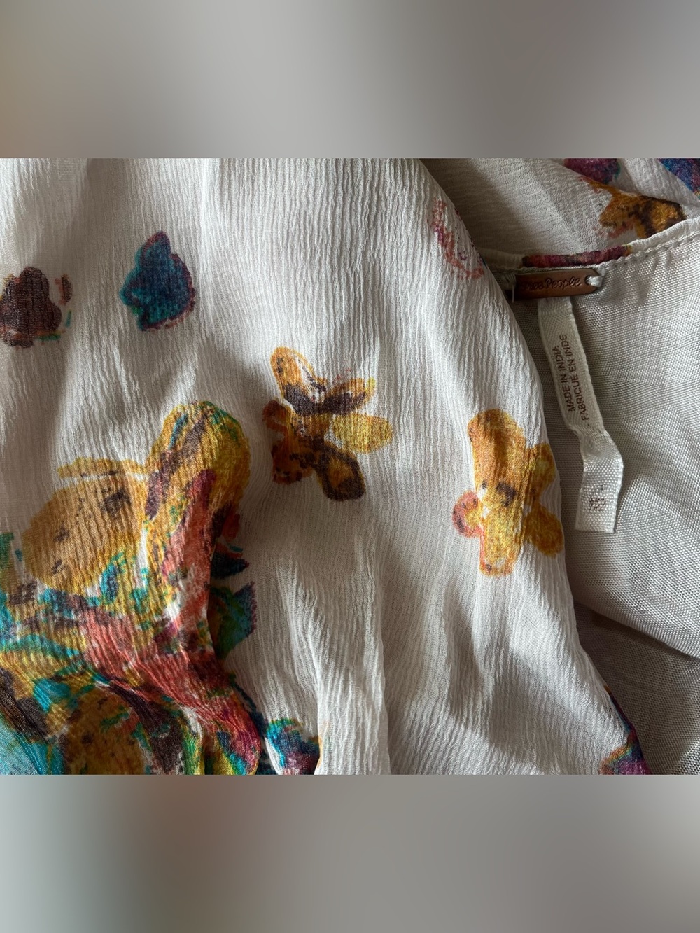 Free People Vintage Catching Glances Midi Dress - Picture 11 of 11
